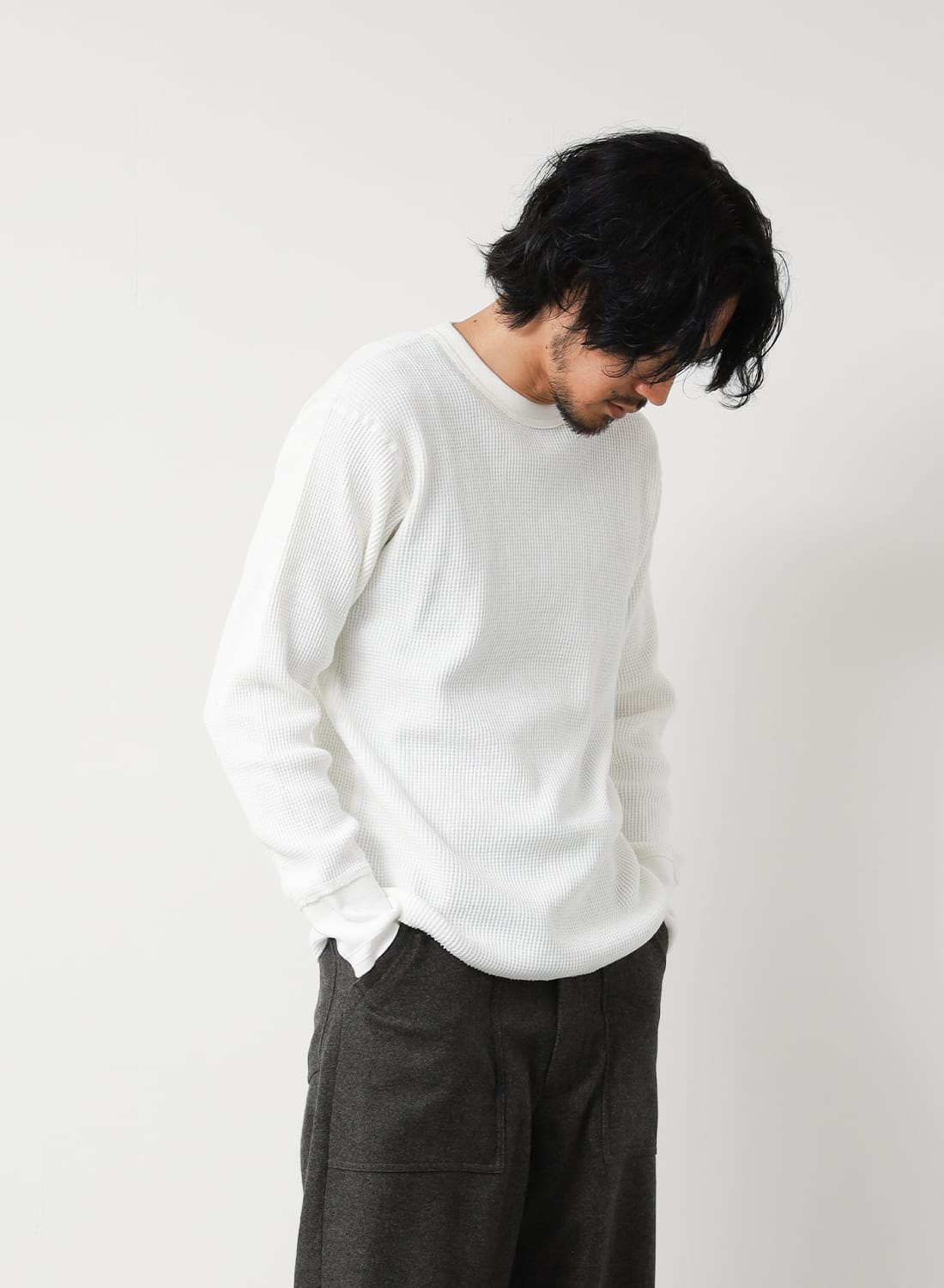 Healthknit(ヘルスニット)Thermal King Waffle Crewneck L/S Healthknit(ヘルスニット)Thermal King Waffle Crewneck L/S