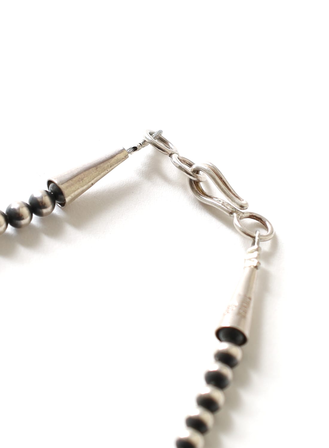 NAVAJO PEARL SILVER NECKLACE 4MM(ナバホパール シルバーネックレス