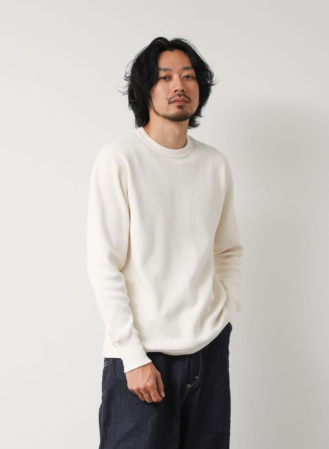 Healthknit（ヘルスニット）Thermal King Raschel Honeycomb Crewneck