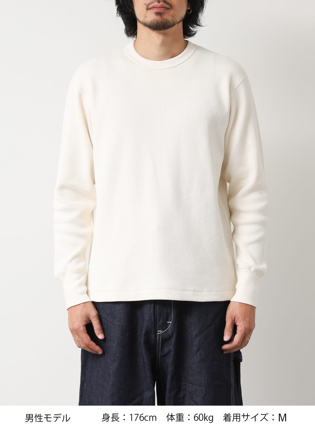 THERMAL KING RASCHEL HONEYCOMB CREWNECK L/S|サーマルキング
