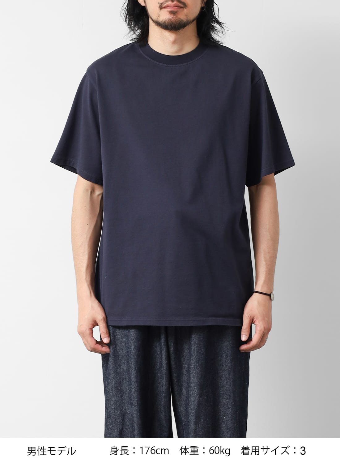 Yonetomi ヨネトミ サイズ3 Yonetomi（ヨネトミ）GARMENT DYED SOLID T-SHIRT Short Sleeve Crew