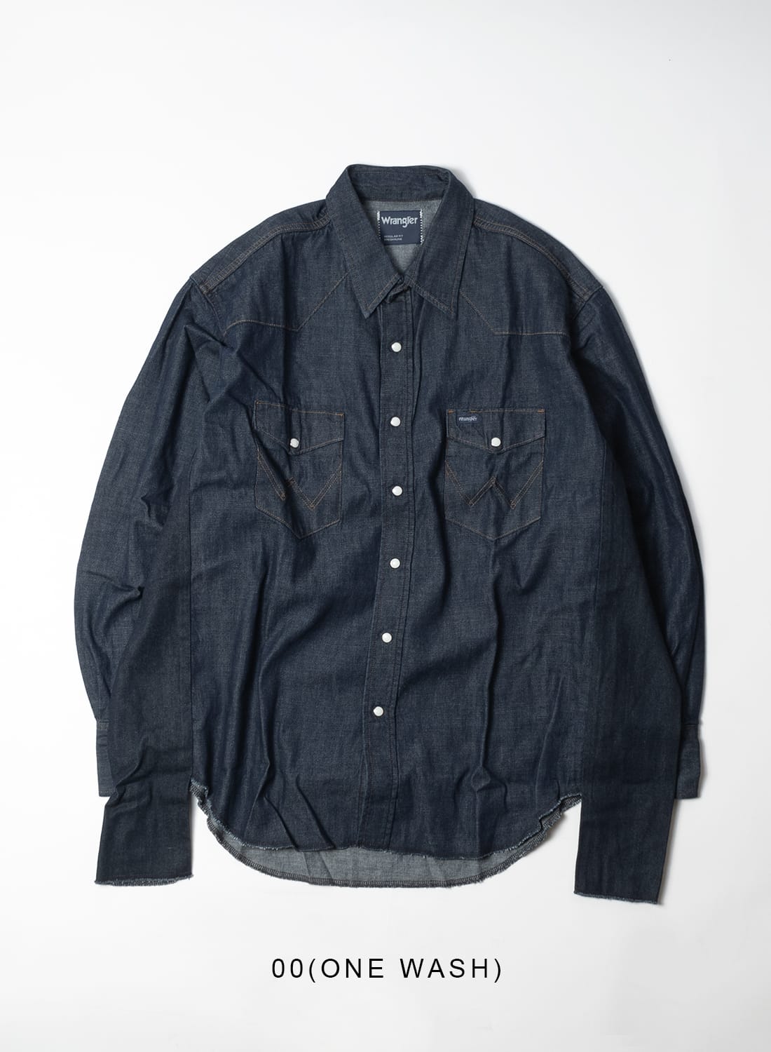 Wrangler デニムウエスタンシャツ Black 1ウォッシュUSA製 Wrangler デニムウエスタンシャツ Black 1ウォッシュUSA製