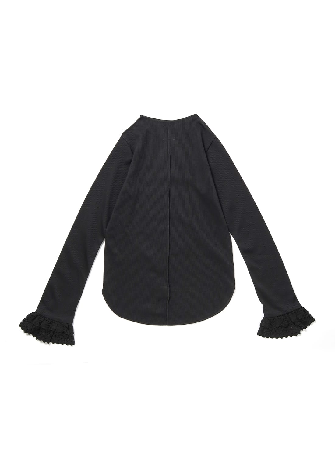 RIBBED LACE CUFF PULLOVER TEE|リブド レース カフ プルオーバー