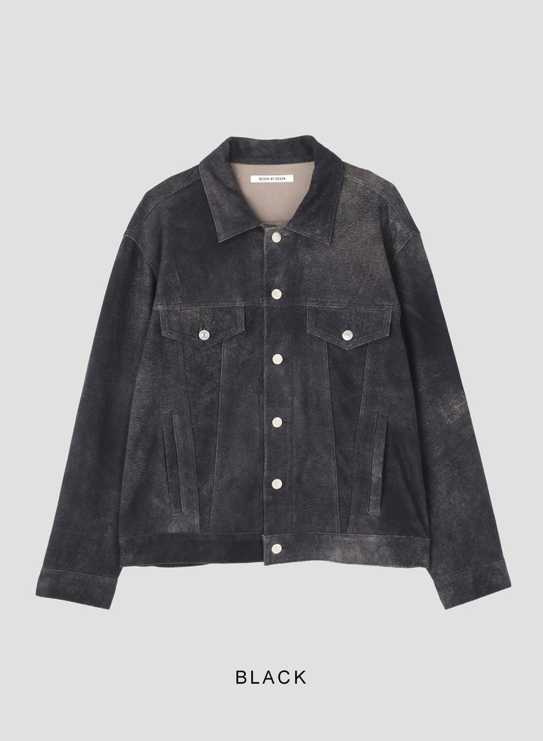 SEVEN BY SEVEN（セブンバイセブン）LEATHER TRUCKER JACKET ‐ Goat
