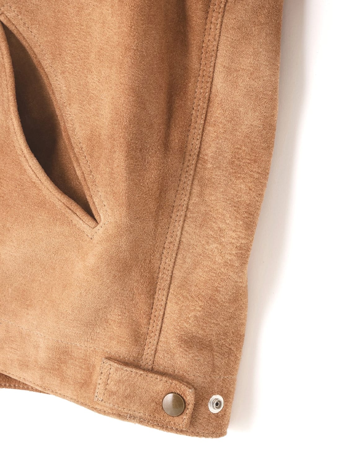 【値下げ】SEVEN BY SEVEN ベージュ スエード ジャケット SEVEN BY SEVEN（セブンバイセブン）LEATHER DETROITJACKET‐Goat suede