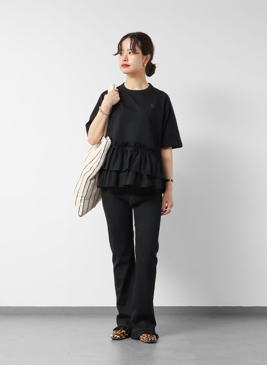 Rhodolirion(ロドリリオン)/Swallow Frill Tiered Top(スワローフリル