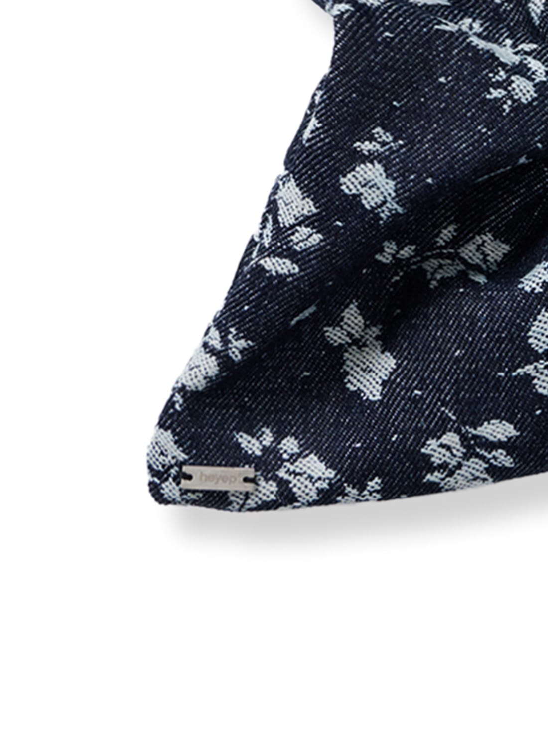 heyep(ヘイップ)/Floral Denim Square Scrunchie(フローラルデニム