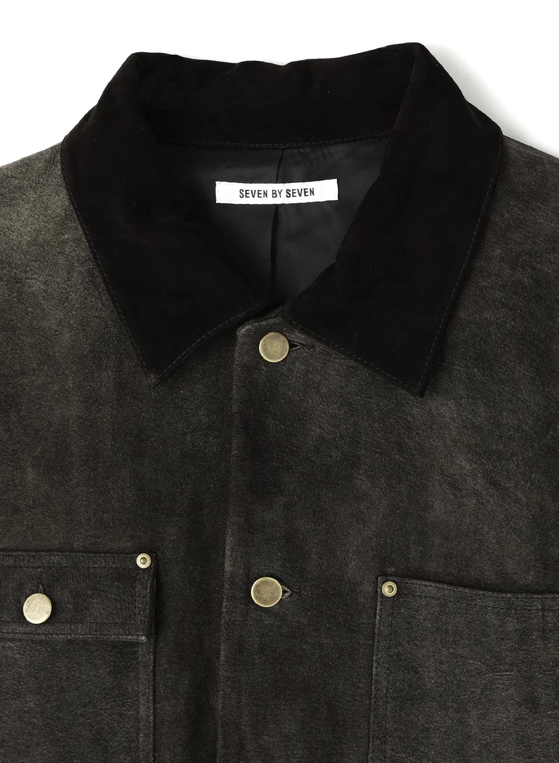 SEVEN BY SEVEN（セブンバイセブン）LEATHER MICHIGAN CHORE COAT‐Goat