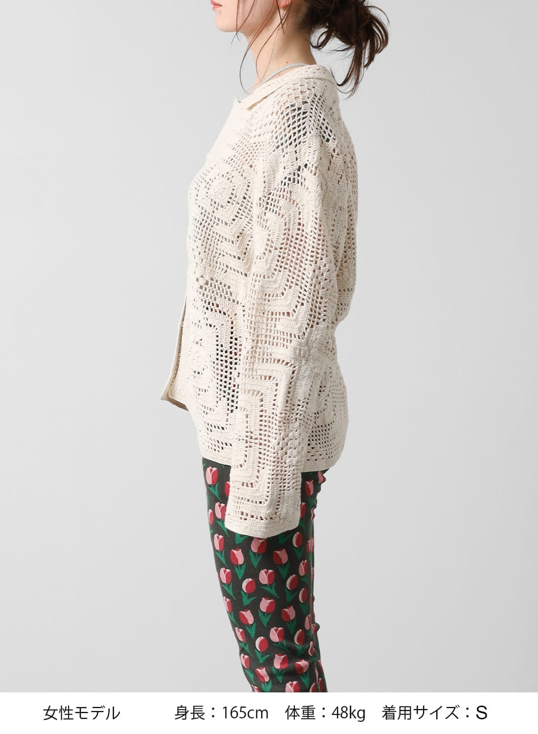 BODE ボーディー クロシェ編みニットシャツ BODE(ボーディ)/OVERDYE CROCHET SHIRT(オーバーダイ クロシェ シャツ