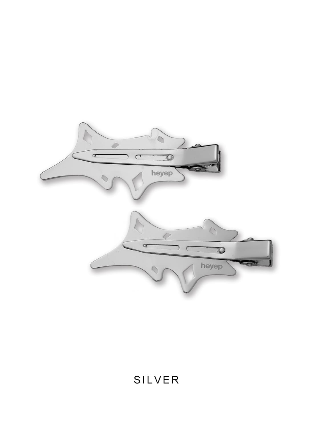 heyep(ヘイップ)Melted Metal Flat Clips-2Piece Set(メルテッド