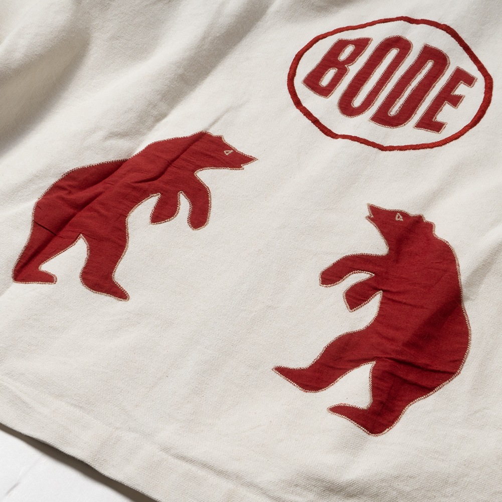 BODE ボーディー 孔雀刺繍パンツ