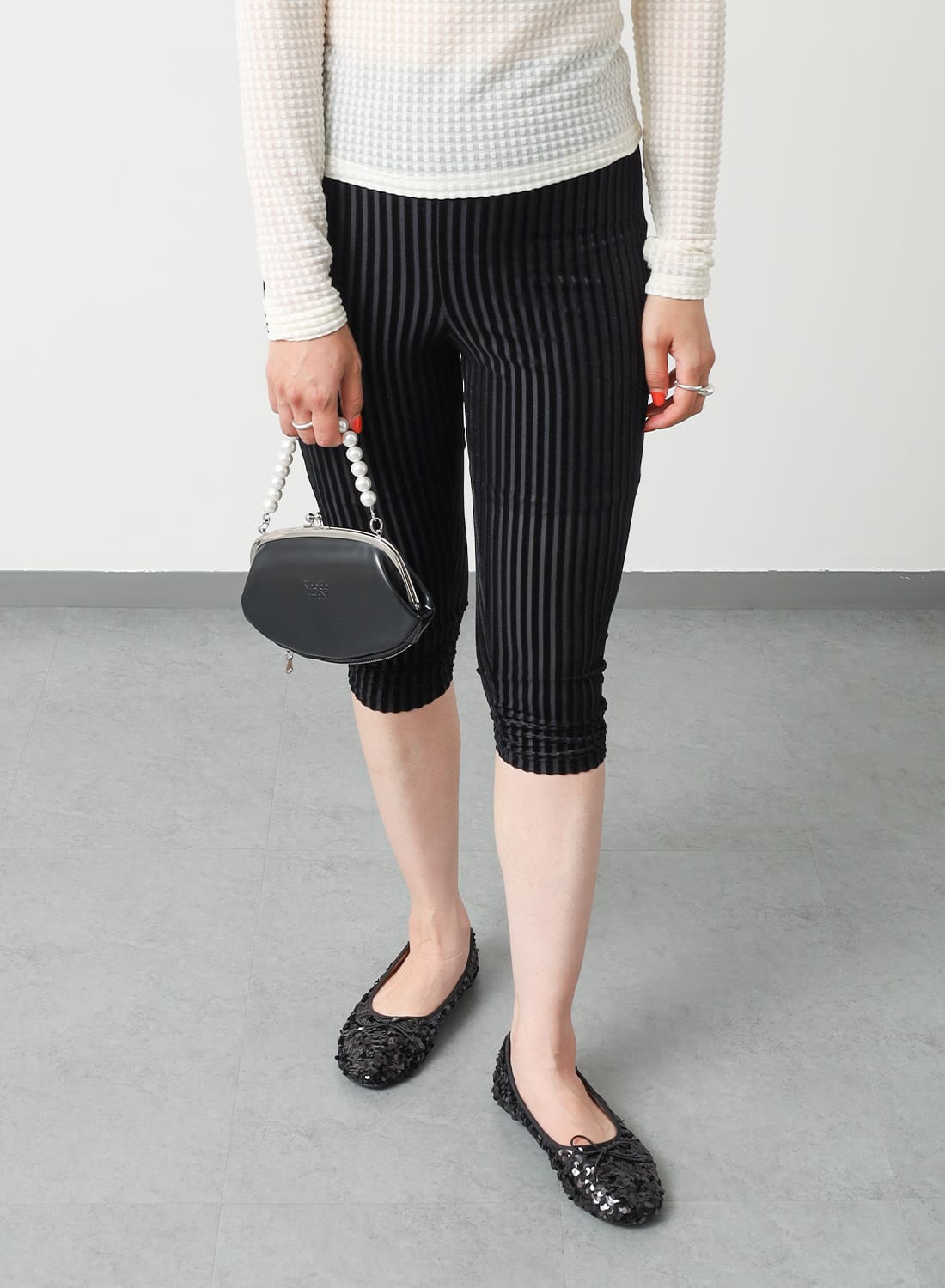 SIMONE WILD(シモーネワイルド)/RIB Long Short(リブ ロング ショーツ