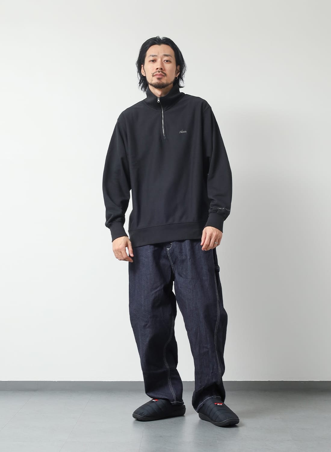 NANGA（ナンガ）DRY MIX TERRY HALF ZIP SWEAT（ドライミックス テリー