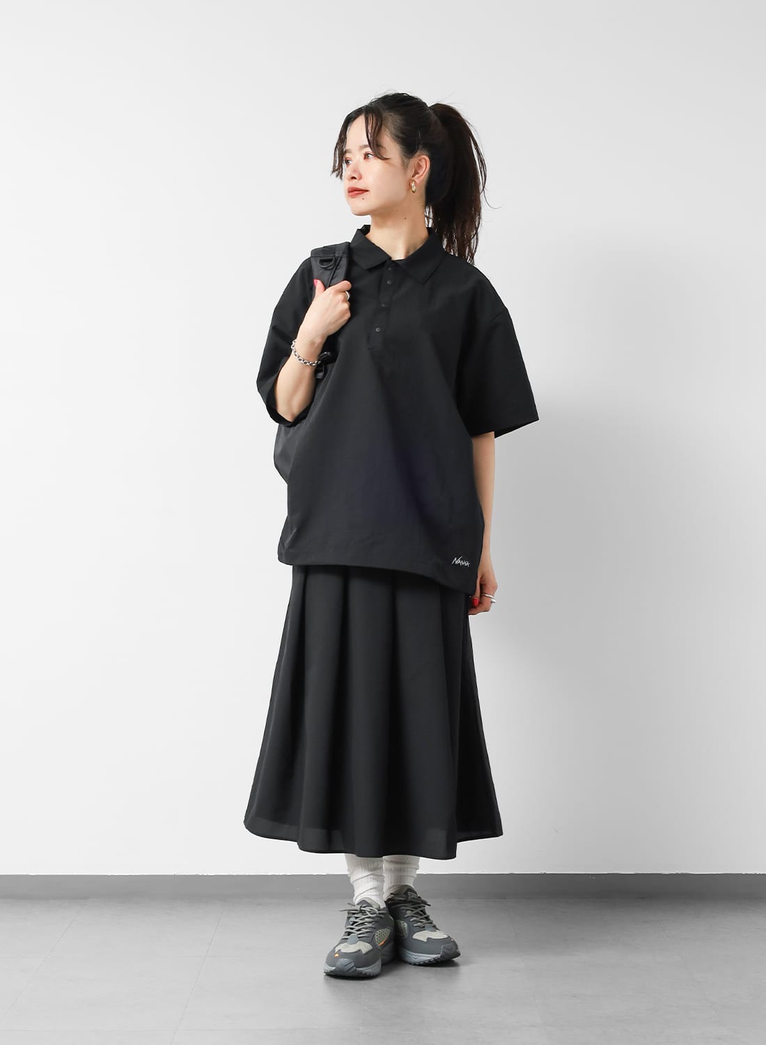 4月17日(金)0時販売開始】NANGA（ナンガ）DotAir COMFY PLEATED SKIRT