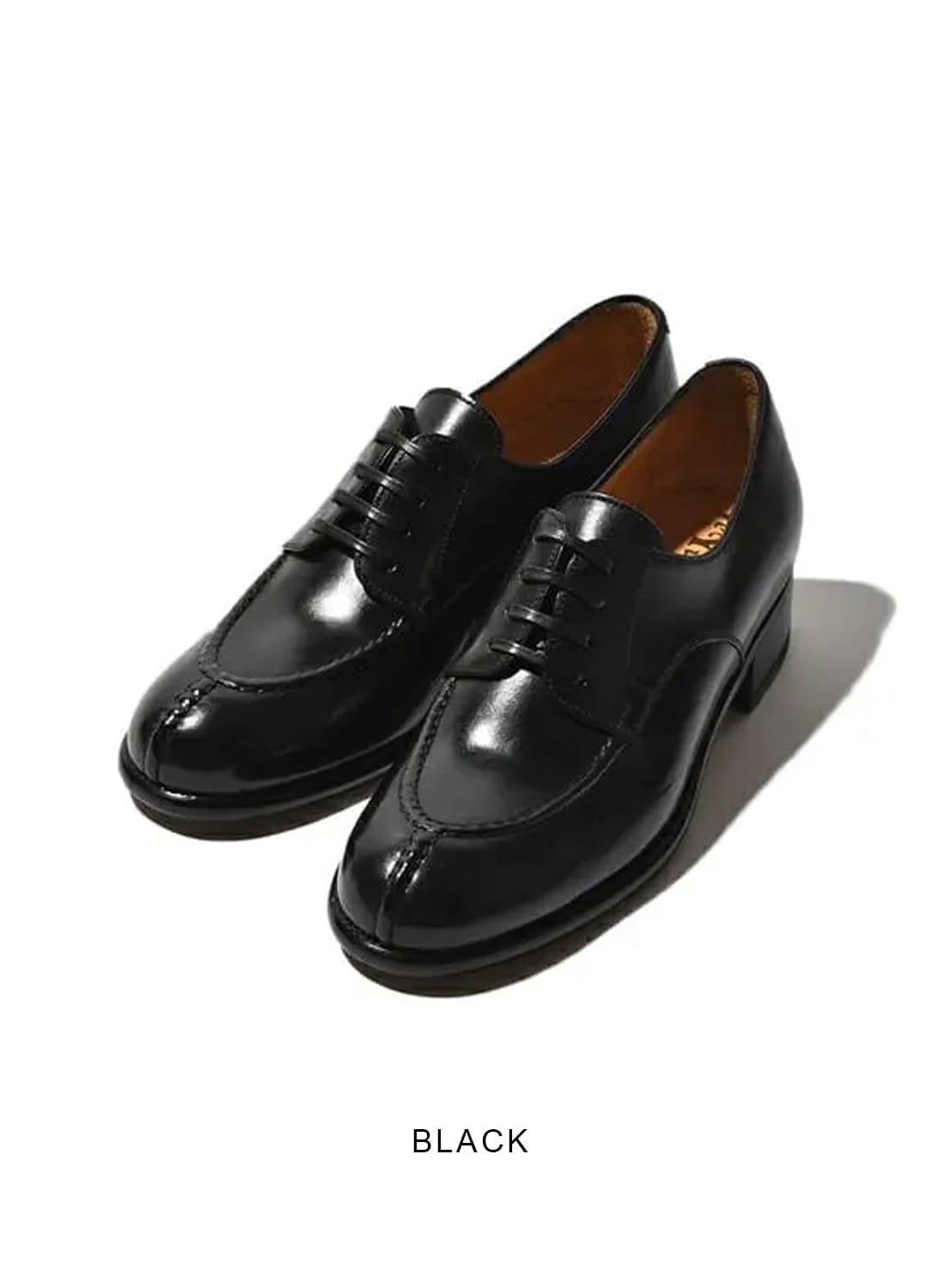 レユッカス 黒 Uチップドレスシューズ 37.5 LeYucca's カレナ