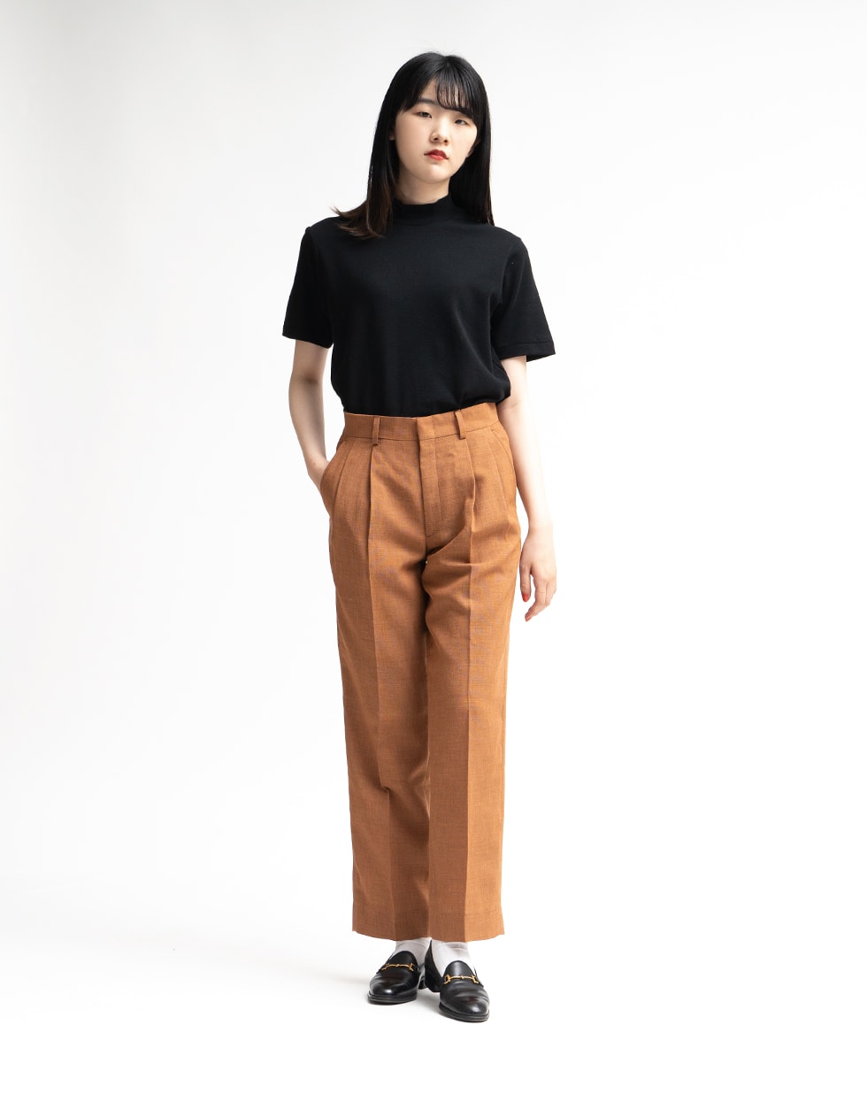 Shinzone(シンゾーン)/MELANGE CHRYSLER PANTS(メランジ  