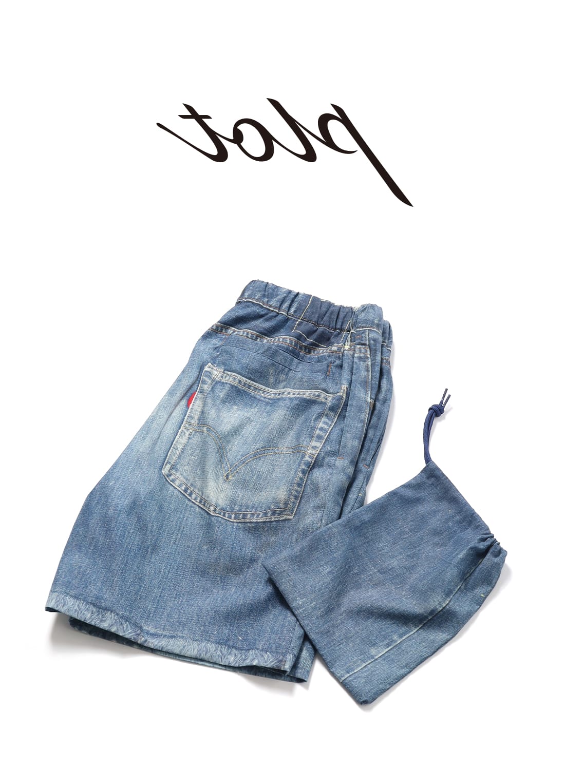 TOLQ（トルク）Trompe l'oeil Denim Swim Shorts（トロンプルイユ