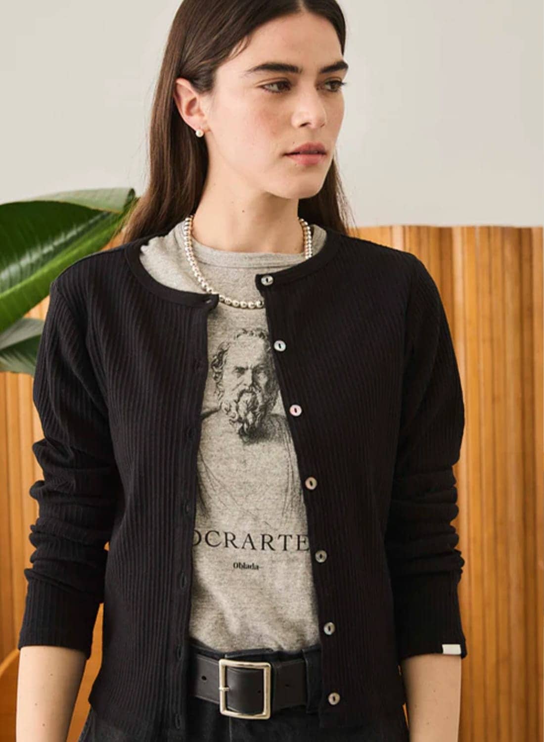 Oblada(オブラダ)/RIB CARDIGAN(リブカーディガン)/2026ss コットン