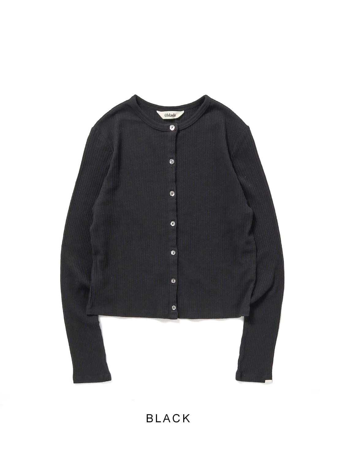 Oblada(オブラダ)/RIB CARDIGAN(リブカーディガン)/2026ss コットン