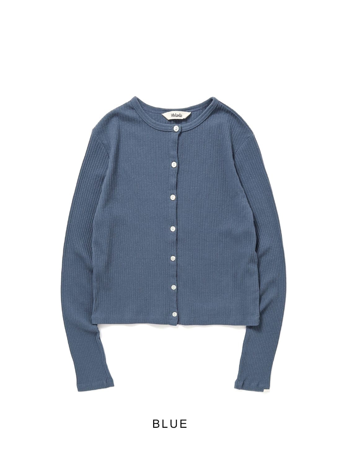 Oblada(オブラダ)/RIB CARDIGAN(リブカーディガン)/2026ss コットン