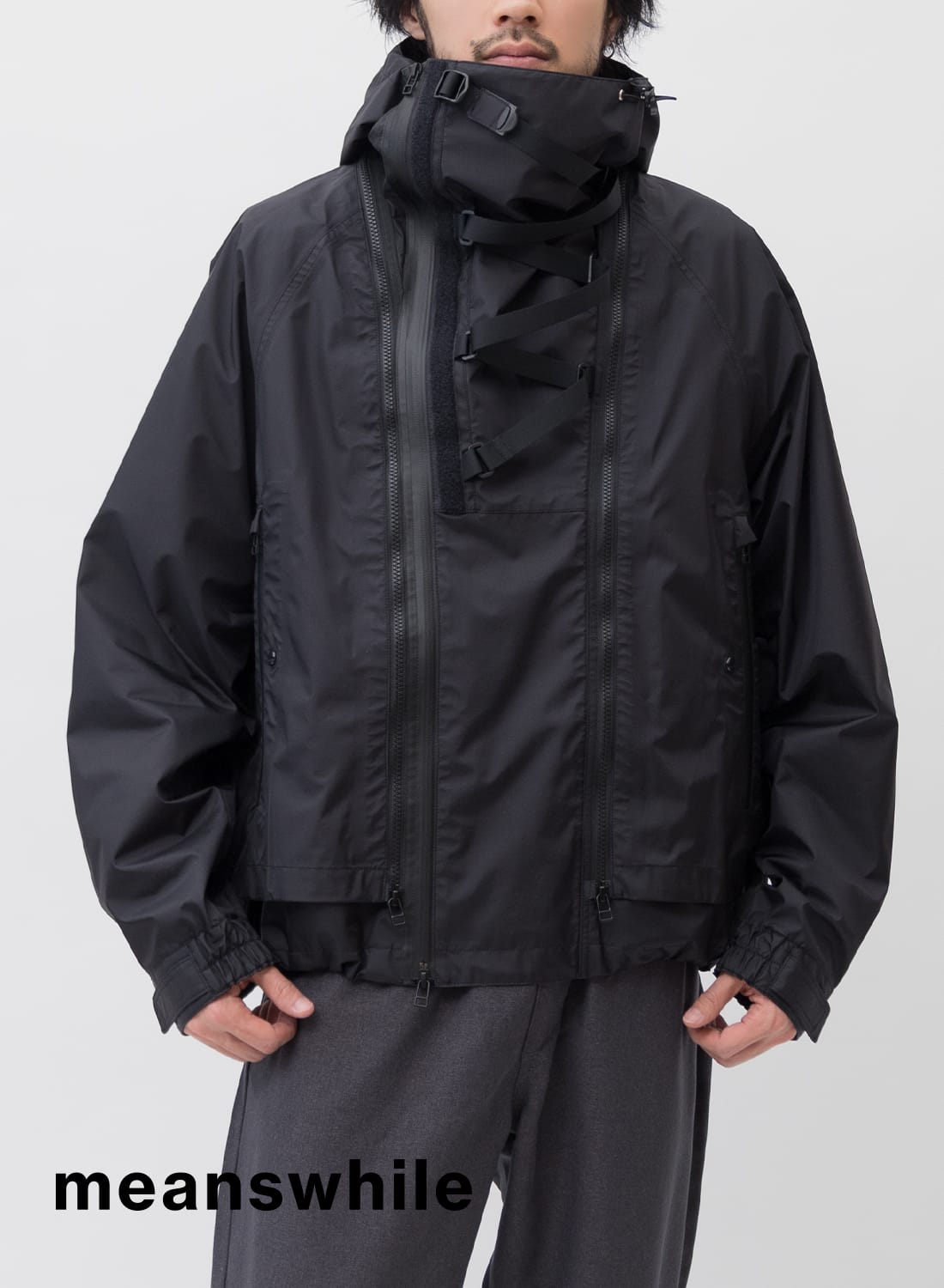 meanswhile(ミーンズワイル)Air Circulation System Rain Jacket 