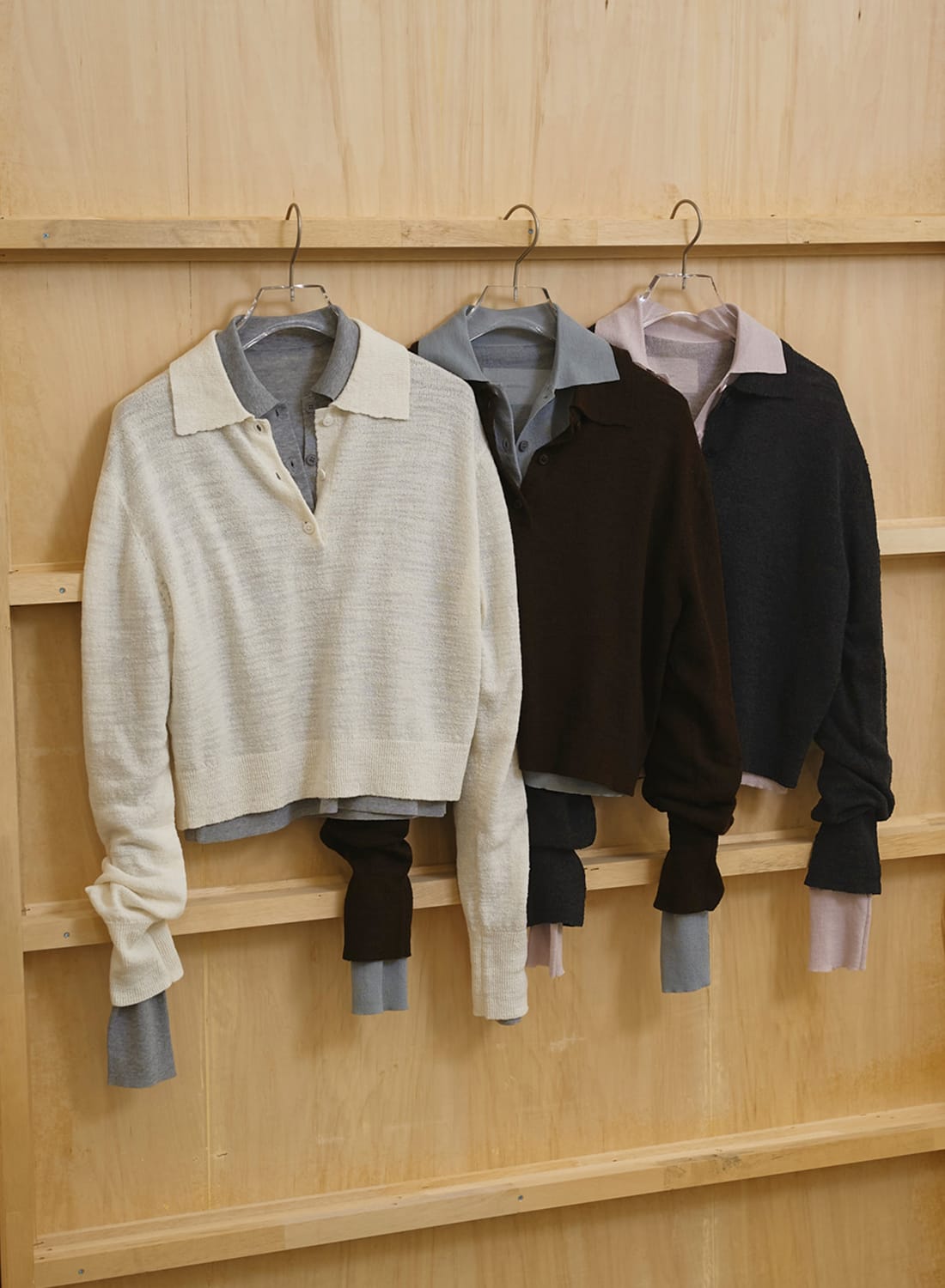 TODAYFUL(トゥデイフル)/Layered Polo Knit(レイヤードポロニット