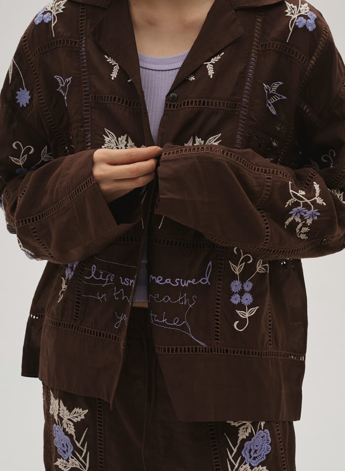 TODAYFUL(トゥデイフル)/Embroidery Patchwork Shirts(エンブロイ
