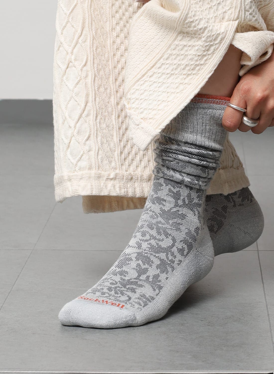 SockWell ダマスク レディース ソックス M-L Sockwell(ソックウェル)/DAMASK LADIES(ダマスク レディース)/ソックス