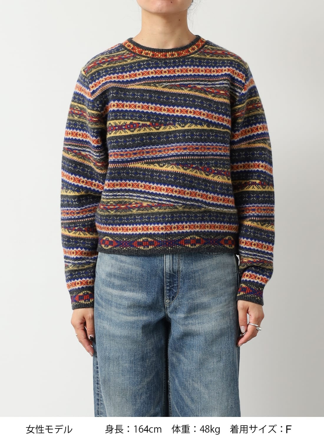 COOHEM(コーヘン)/CRAZY FAIR ISLE KNIT P/O(クレイジー フェアアイル