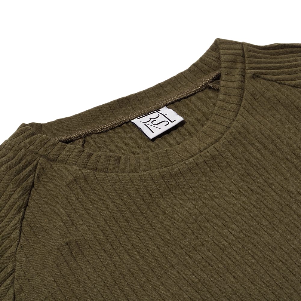 ベースレンジ Baserange BASIC SWEAT TEE-FLEECE RIB ベーシック