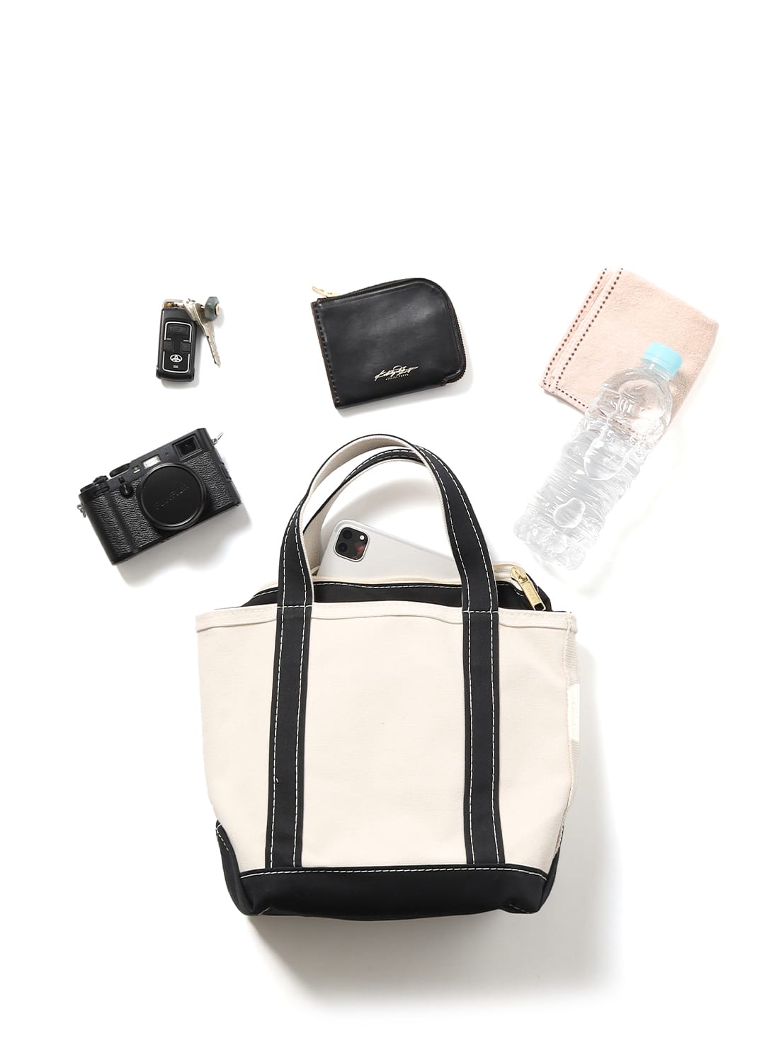 【Sale・USA製】L.L.Beanトートバッグ スモール エルエルビーン 黒 L.L.Bean(エルエルビーン)/Zip-Top Boat and Tote Small(ジップ トップ