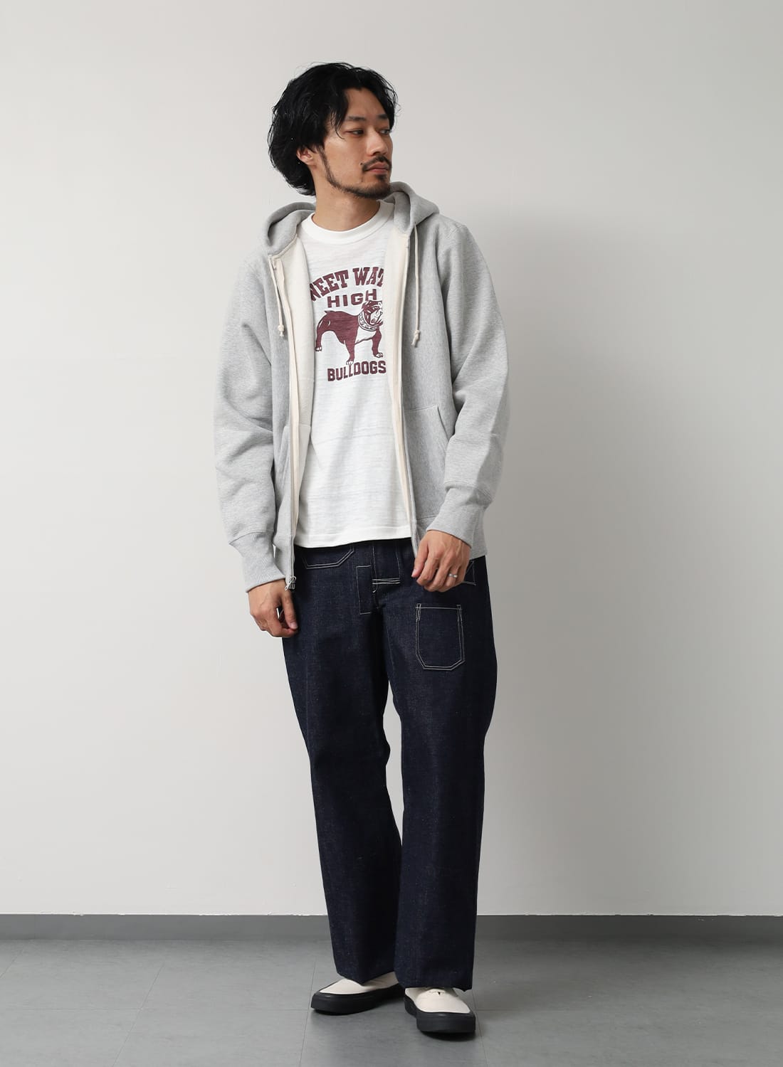 WAREHOUSE（ウエアハウス）Lot.487 無地 リバースウィーブタイプ
