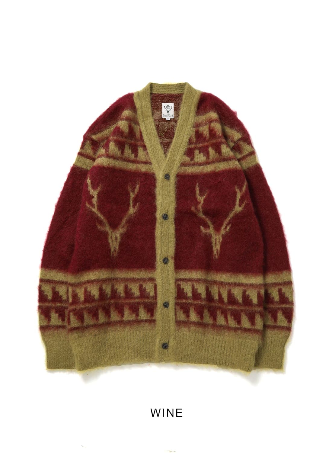 South2 West8（サウスツー ウエストエイト）Mohair V Neck Cardigan