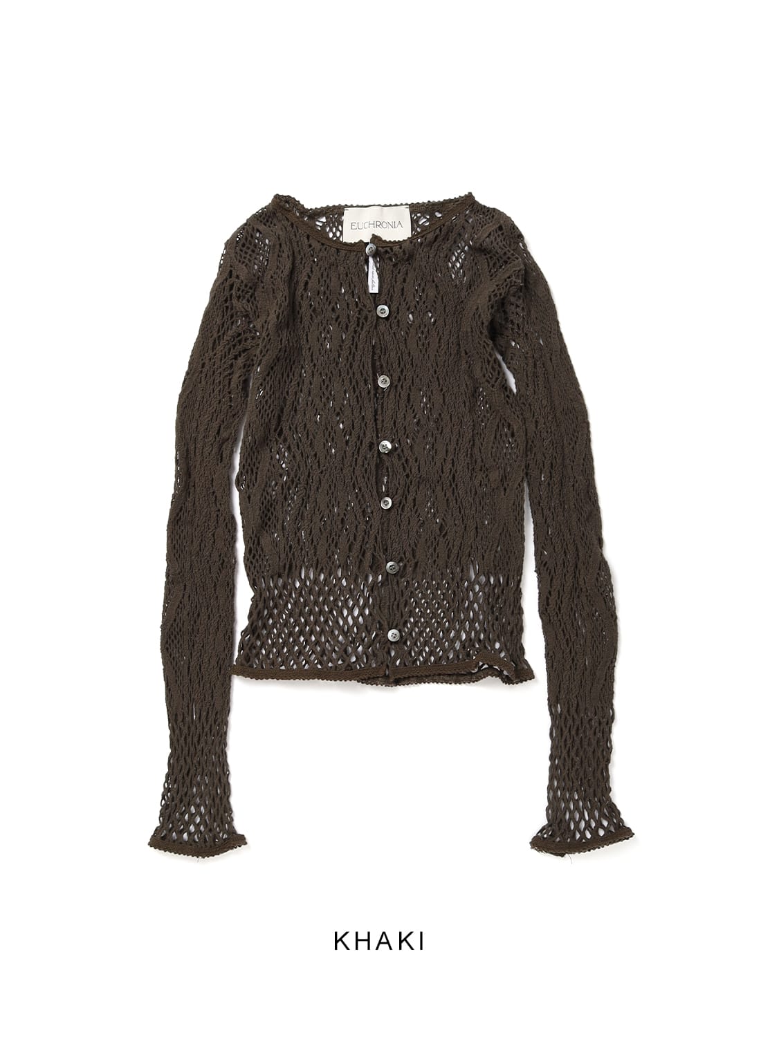 EUCHRONIA(ユークロニア)/Stretch Lace Cardigan(ストレッチレース