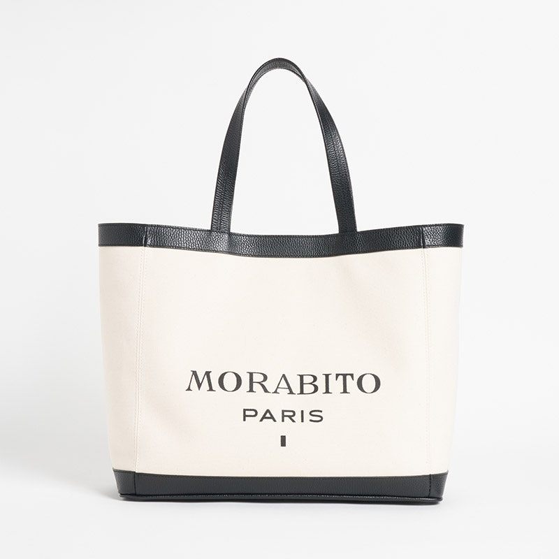 Canvas Tote キャンバストートL キャンバス×カーフ ホワイト