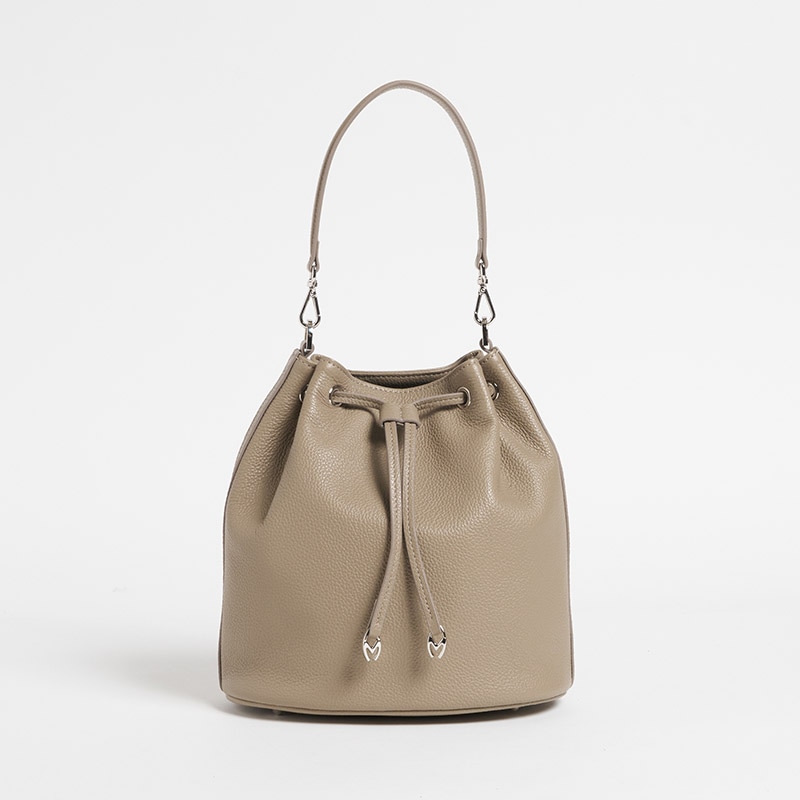 M Drawstring/Mドローストリング カーフ TAUPE