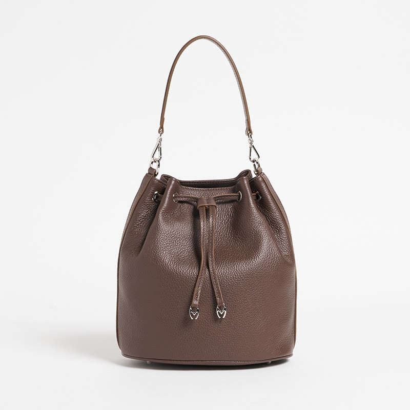 M Drawstring/Mドローストリング カーフ BROWN