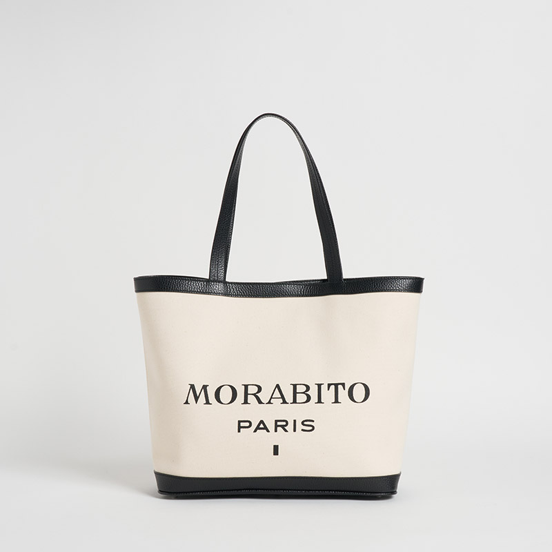 Canvas Tote キャンバストートS キャンバス×カーフ ホワイト