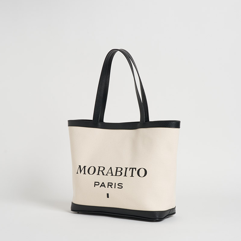 Canvas Tote キャンバストートS キャンバス×カーフ ホワイト