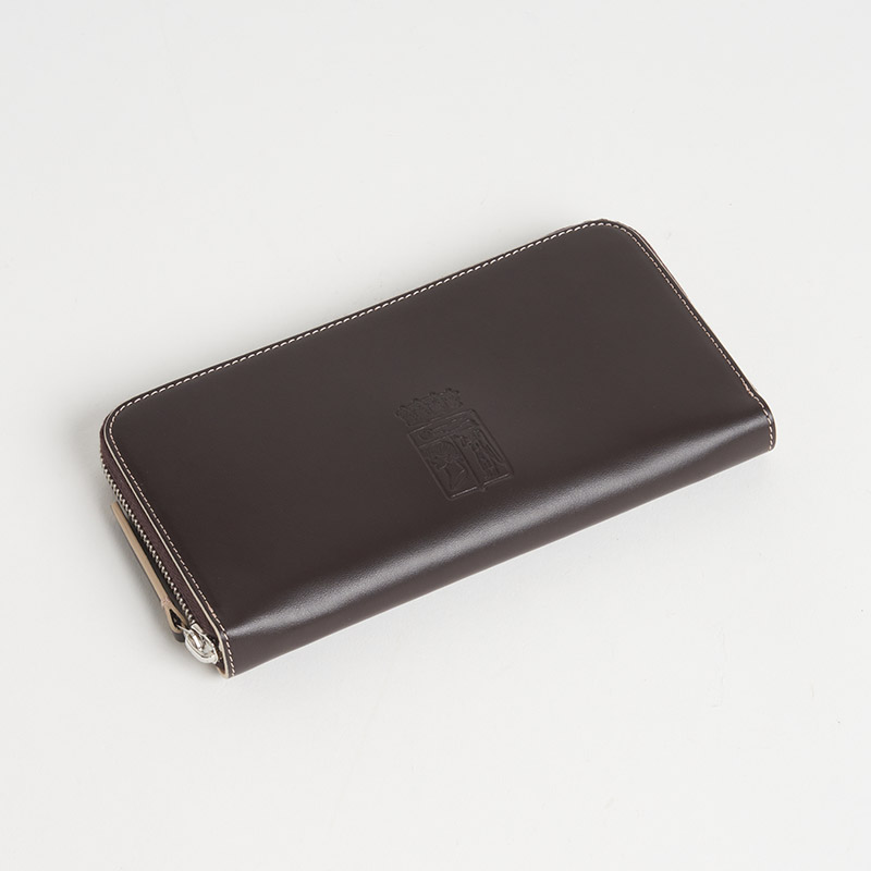 Blason Long Zip Wallet ブラゾン 長財布 スムースカーフ グロン