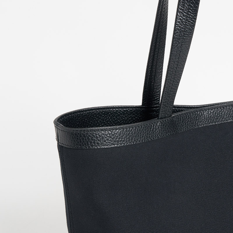 Canvas Tote キャンバストートS キャンバス×カーフ ブラック