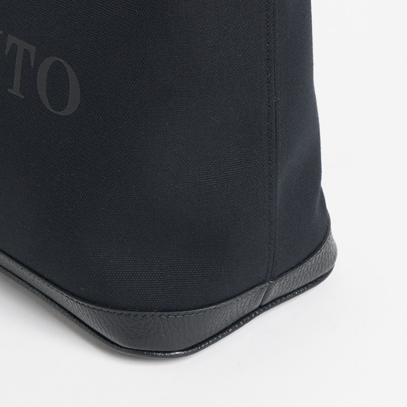 Canvas Tote キャンバストートS キャンバス×カーフ ブラック