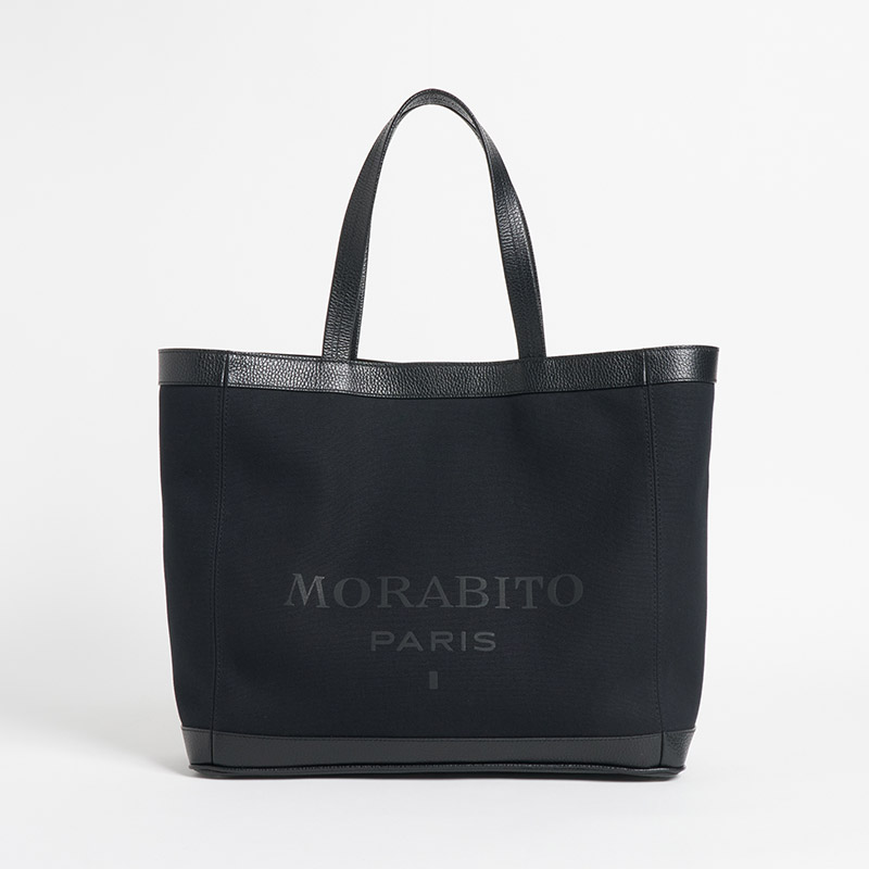 Canvas Tote キャンバストートL キャンバス×カーフ ブラック