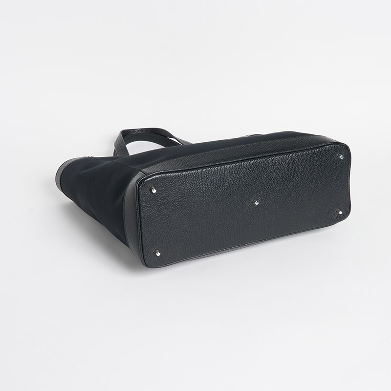 Canvas Tote キャンバストートL キャンバス×カーフ ブラック