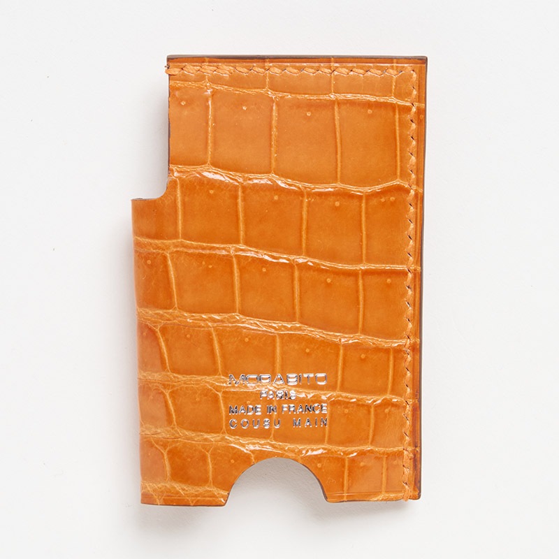 クロコダイル ミンティアケース クロコダイル ORANGE