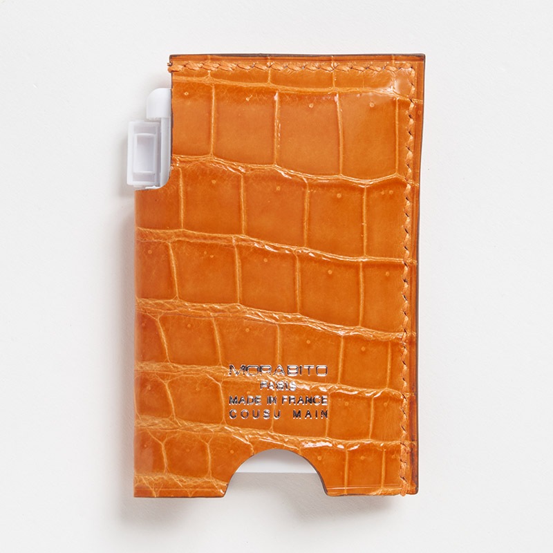 クロコダイル ミンティアケース クロコダイル ORANGE