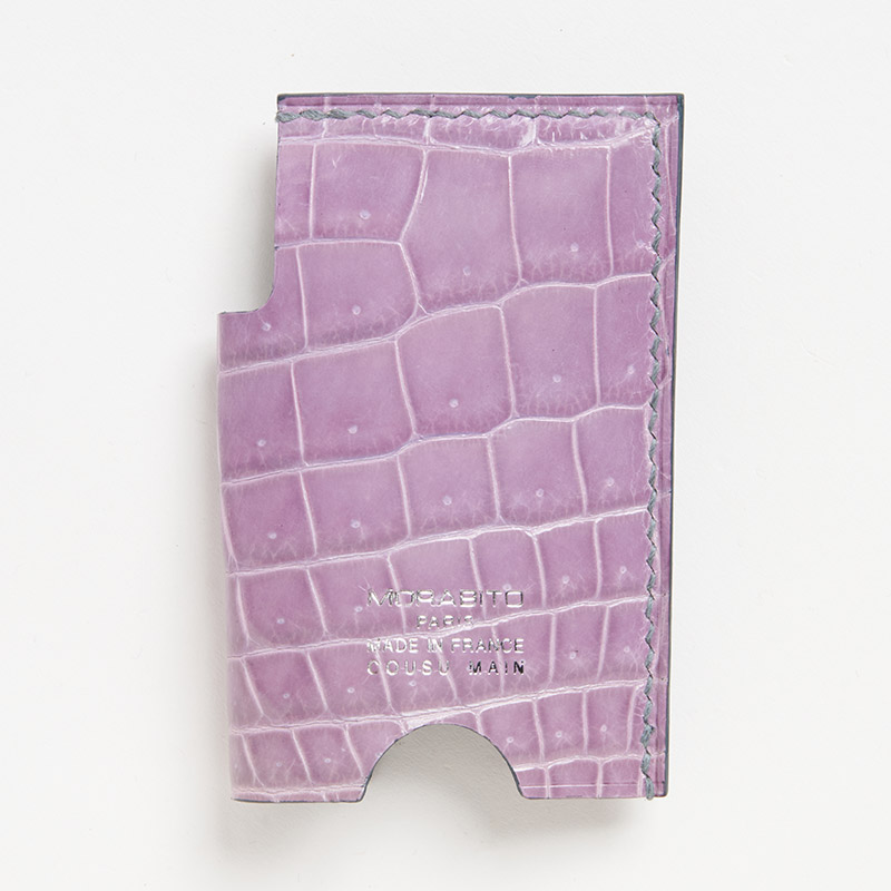 クロコダイル ミンティアケース クロコダイル LAVENDER