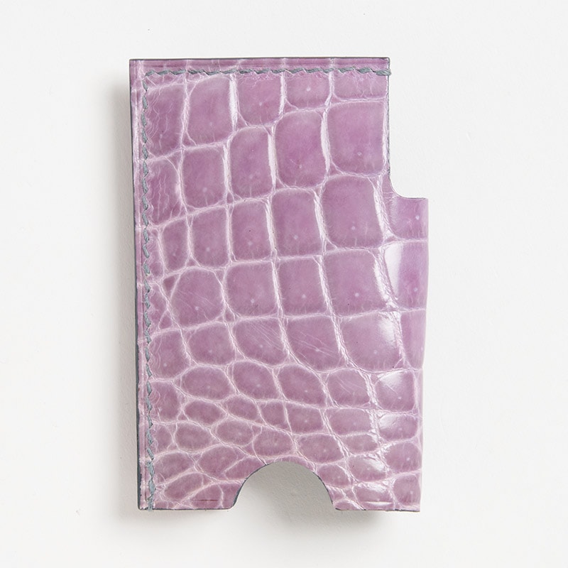 クロコダイル ミンティアケース クロコダイル LAVENDER