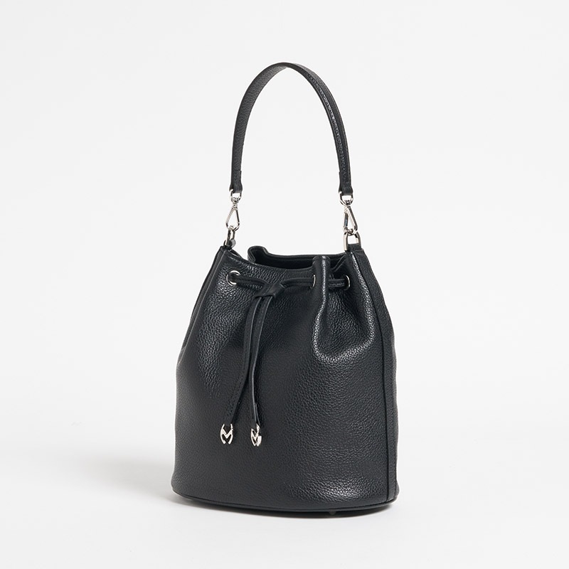 M Drawstring/Mドローストリング カーフ BLACK