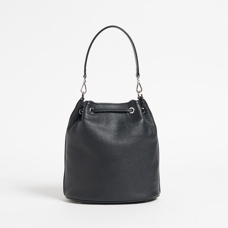 M Drawstring/Mドローストリング カーフ BLACK